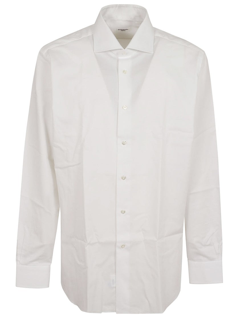 Buonamassa White Long Sleeve Cotton Shirt