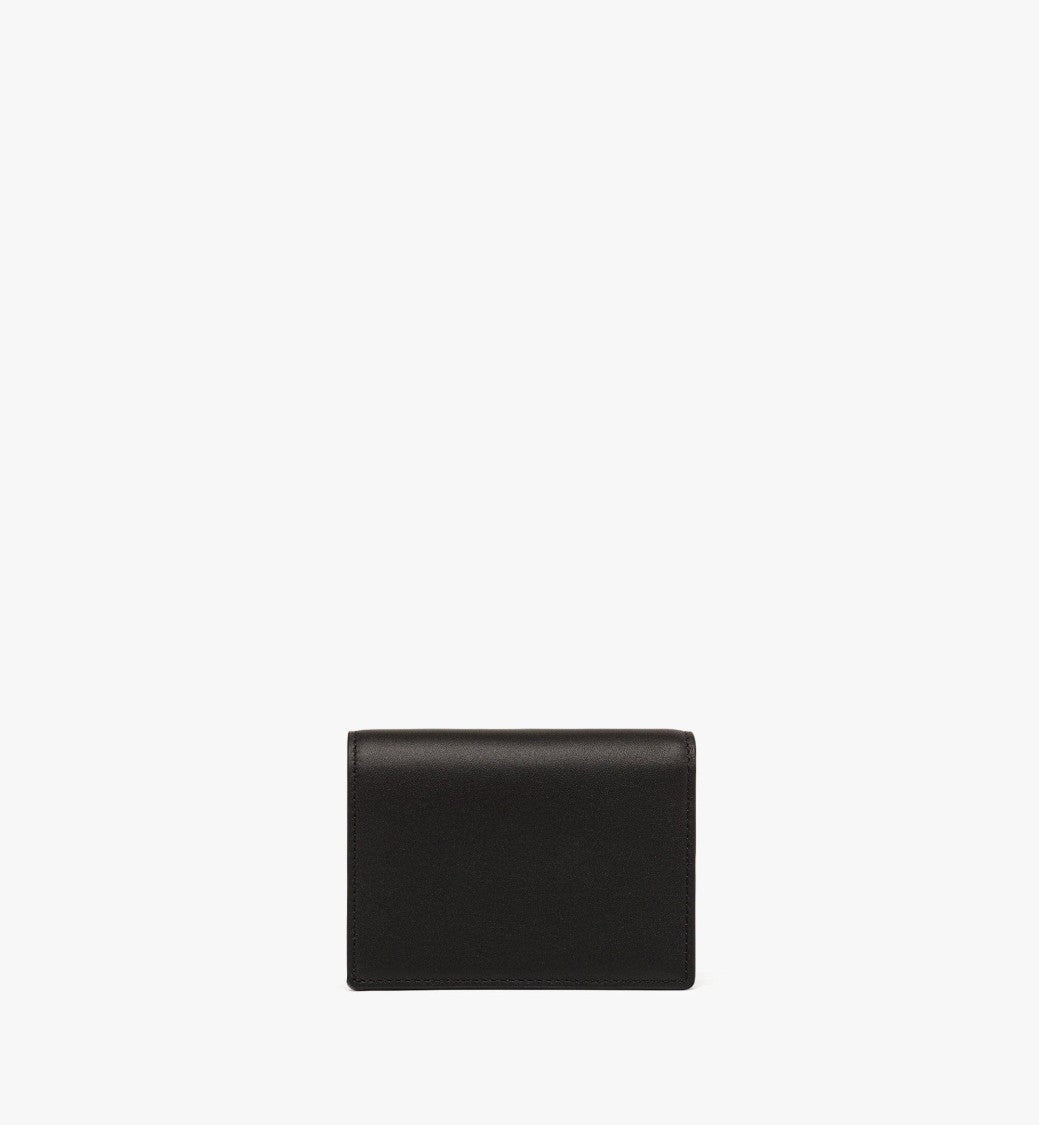 Mcm Mini Wallet With Bavarian Diamond Quilted Flap