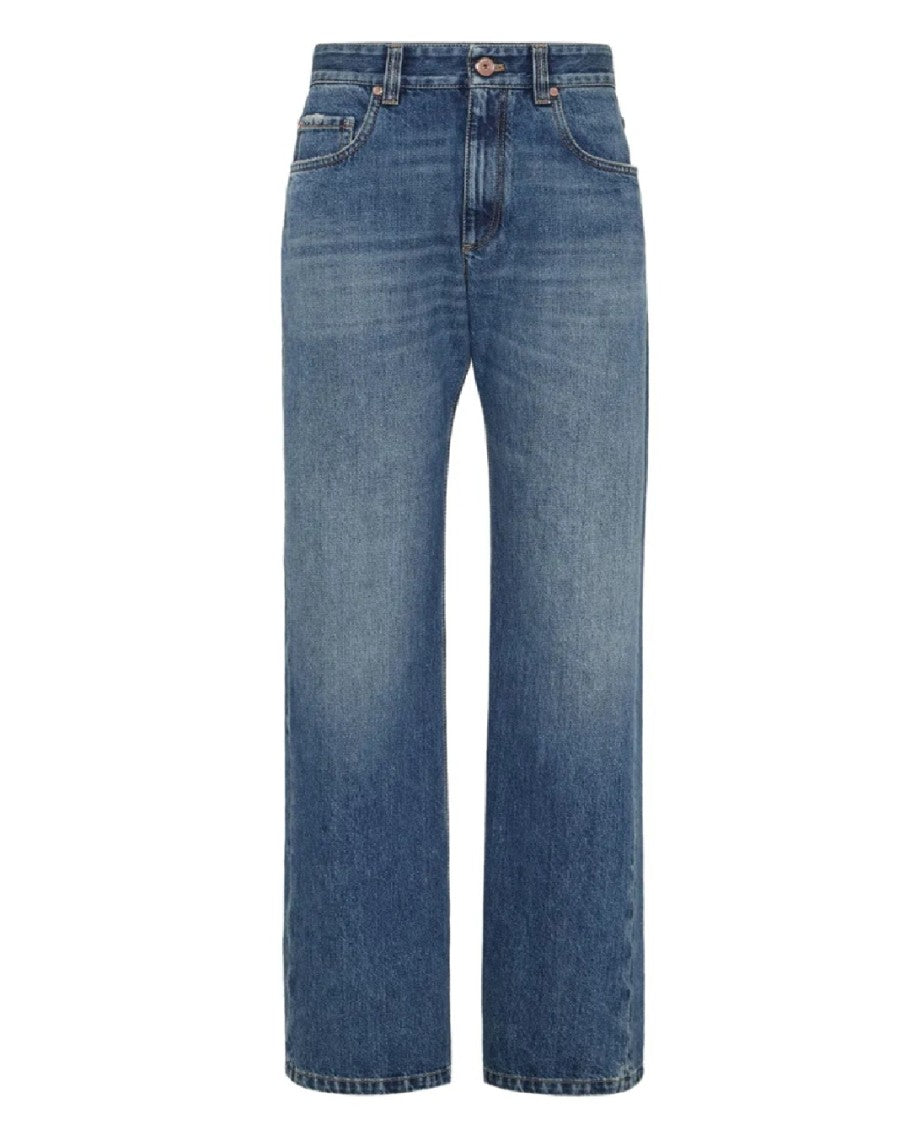 Brunello Cucinelli Classic Straight-Leg Denim Trousers