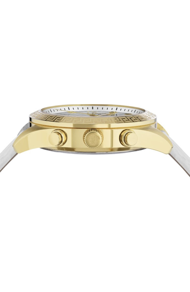 Versace Greca Chrono Leather Watch