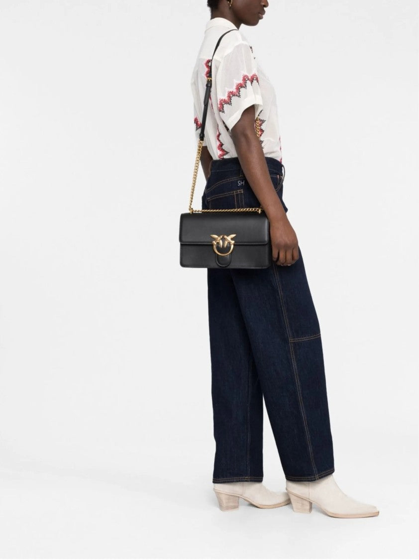 Pinko Shoulder Bag With Gold-Tone Bird Clasp