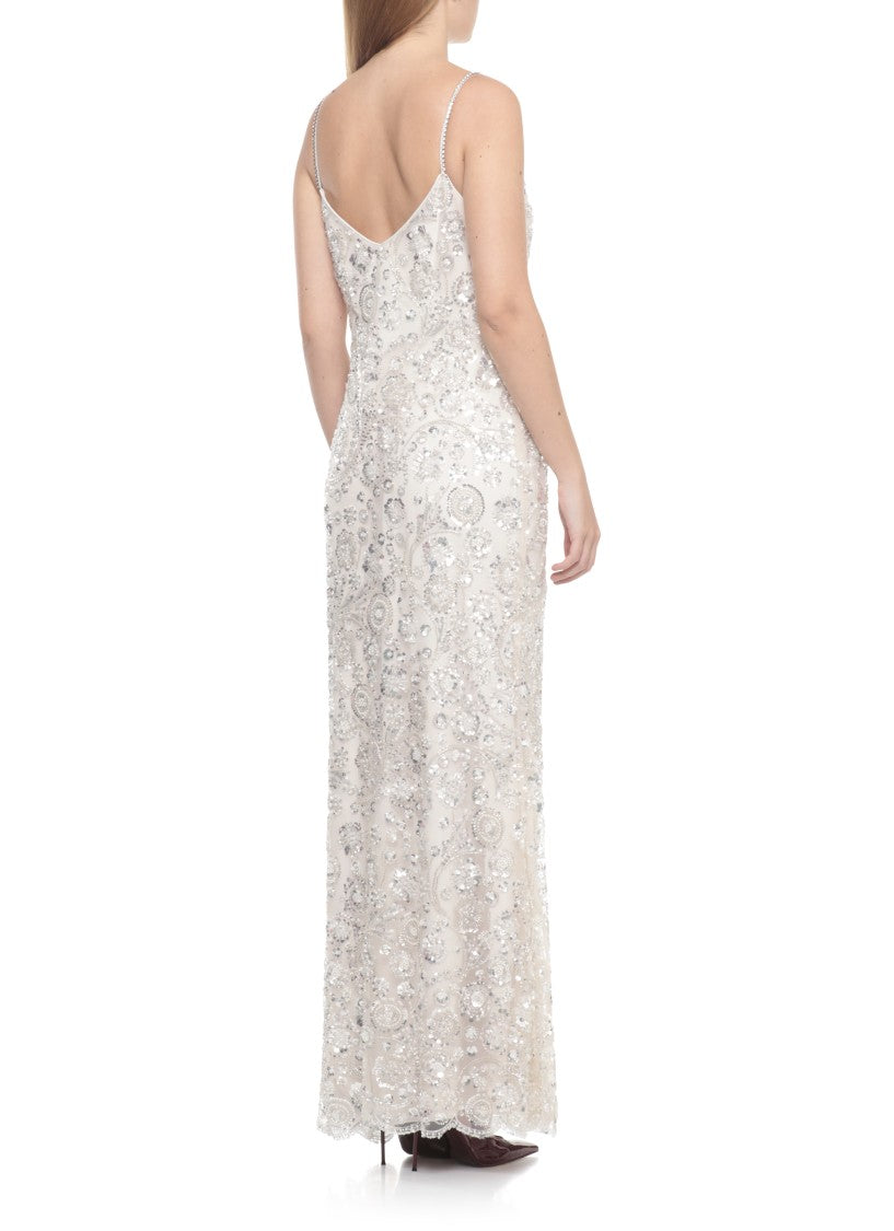 Self-Portrait Floral Sequin Dress