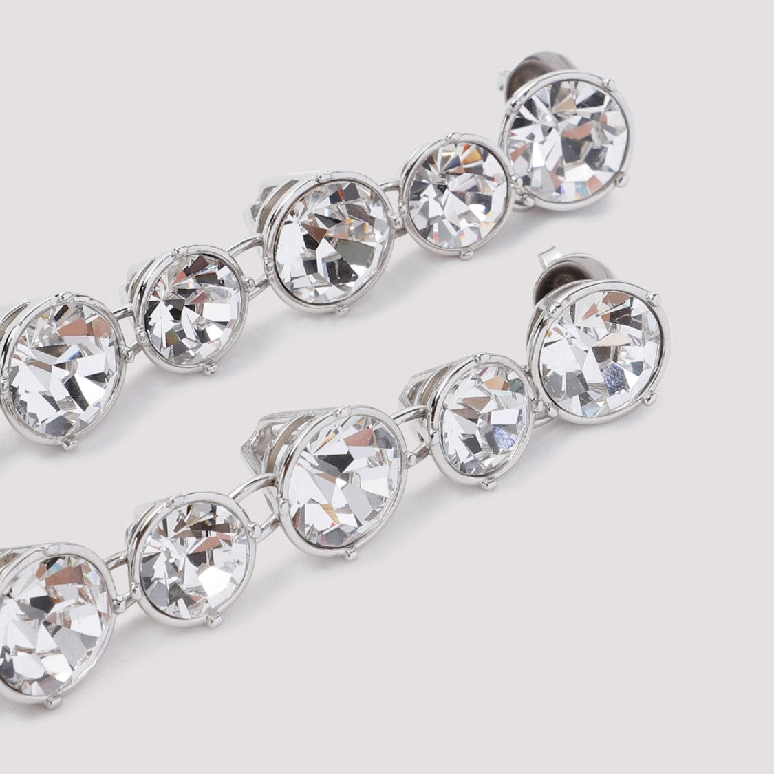 Jean Paul Gaultier Long Diamond Earrings