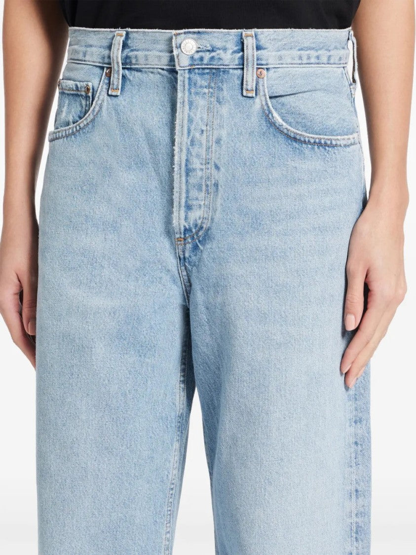 Agolde Light Blue Straight-Leg Jeans