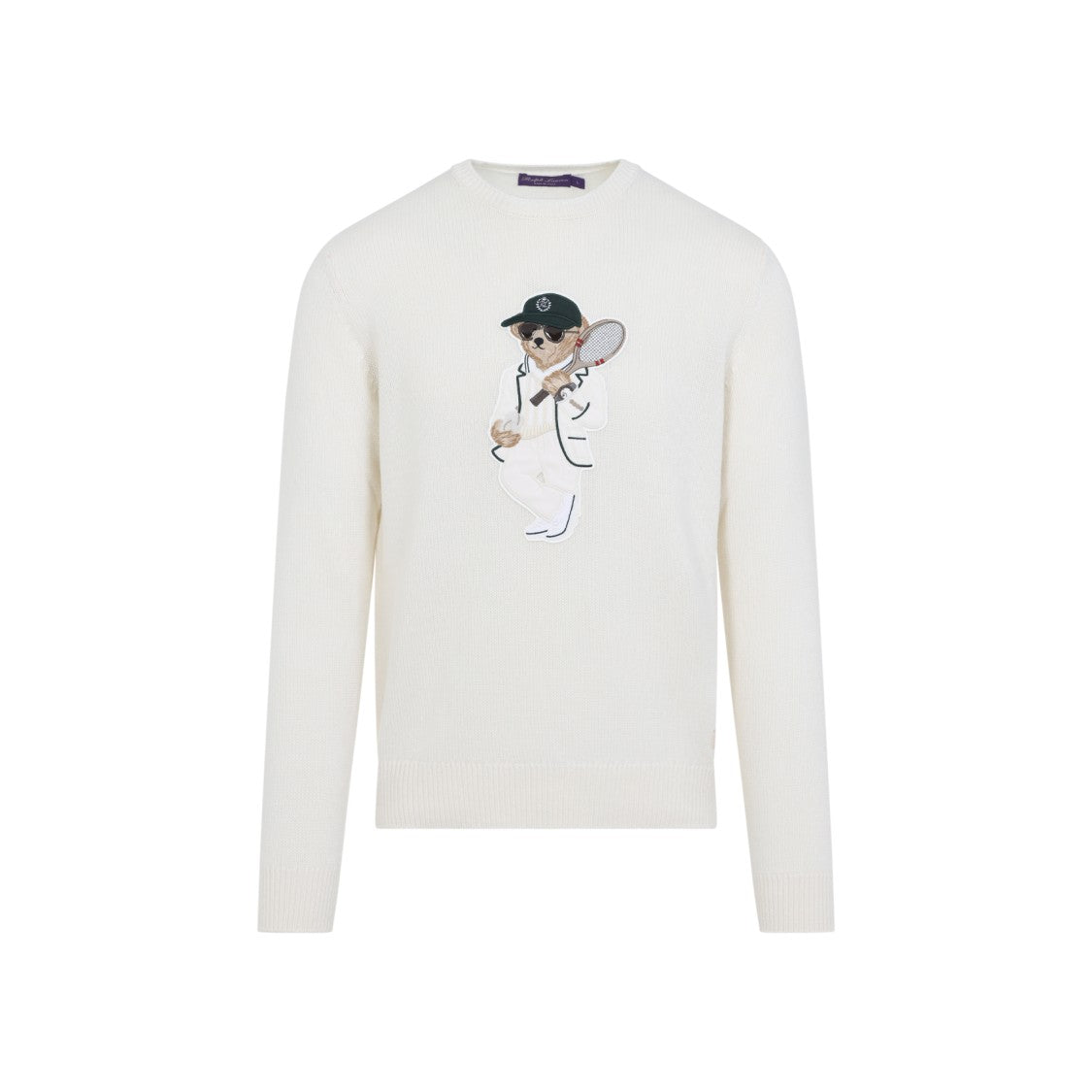 Ralph Lauren X Purple Label Cashmere Sweater With Classic Crew Neck