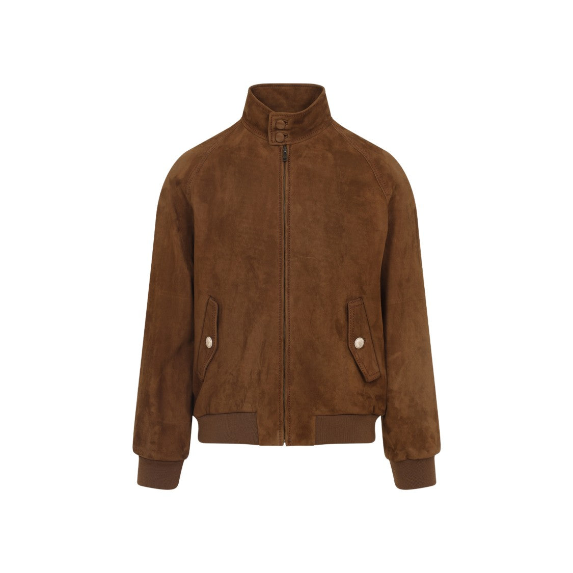 Valentino Tobacco Brown Lambskin Suede Leather Jacket