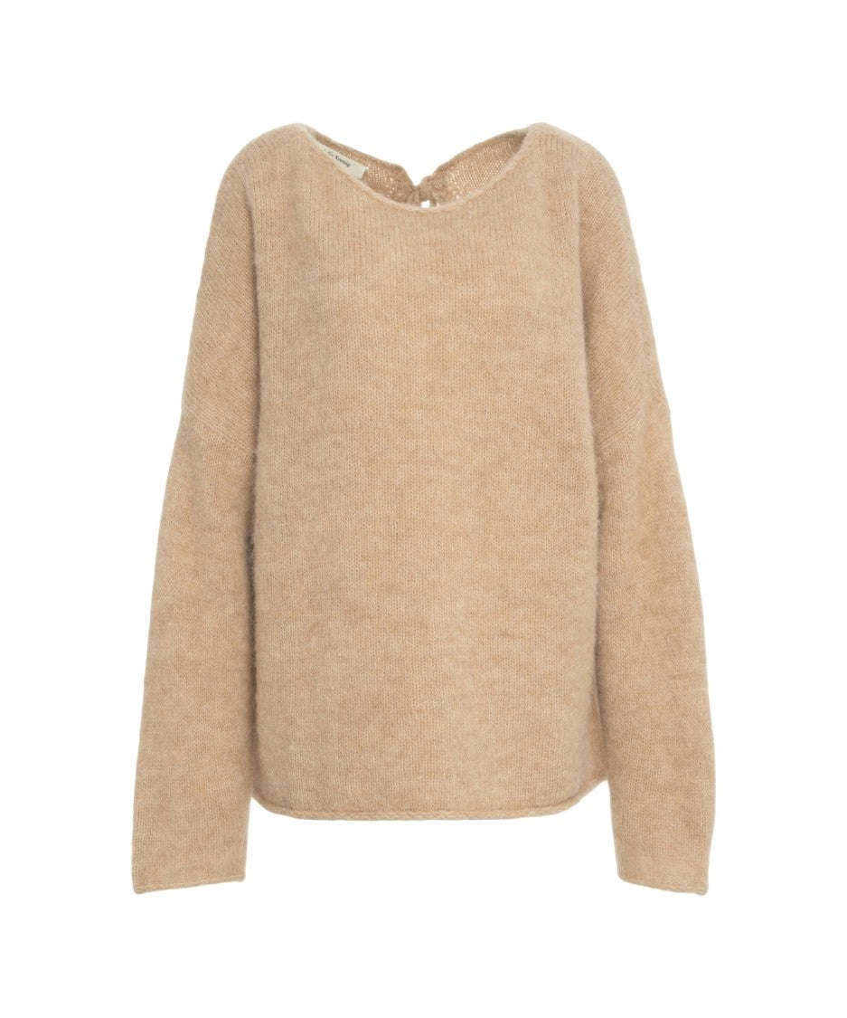 By Aylin Koenig Oversized Knit Sweater With Unique Back Detail