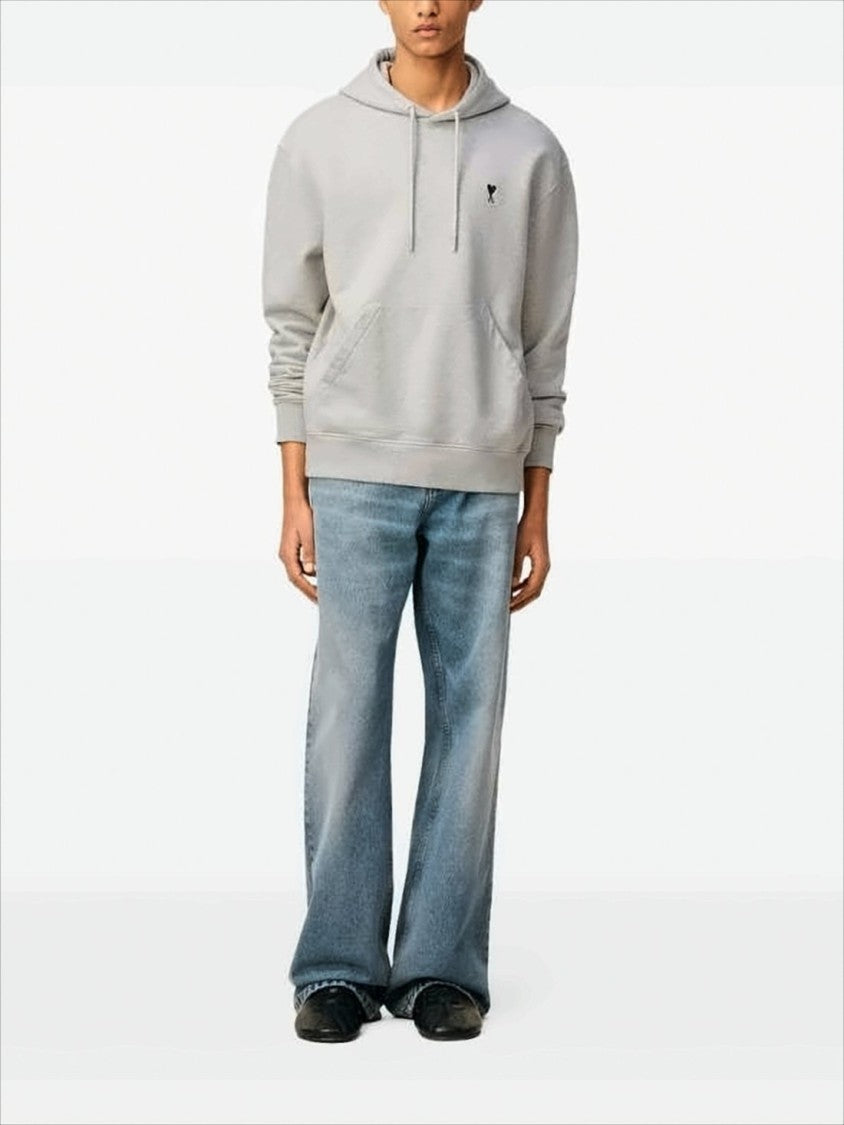 Ami Soft Cotton Hoodie With Adjustable Drawstring