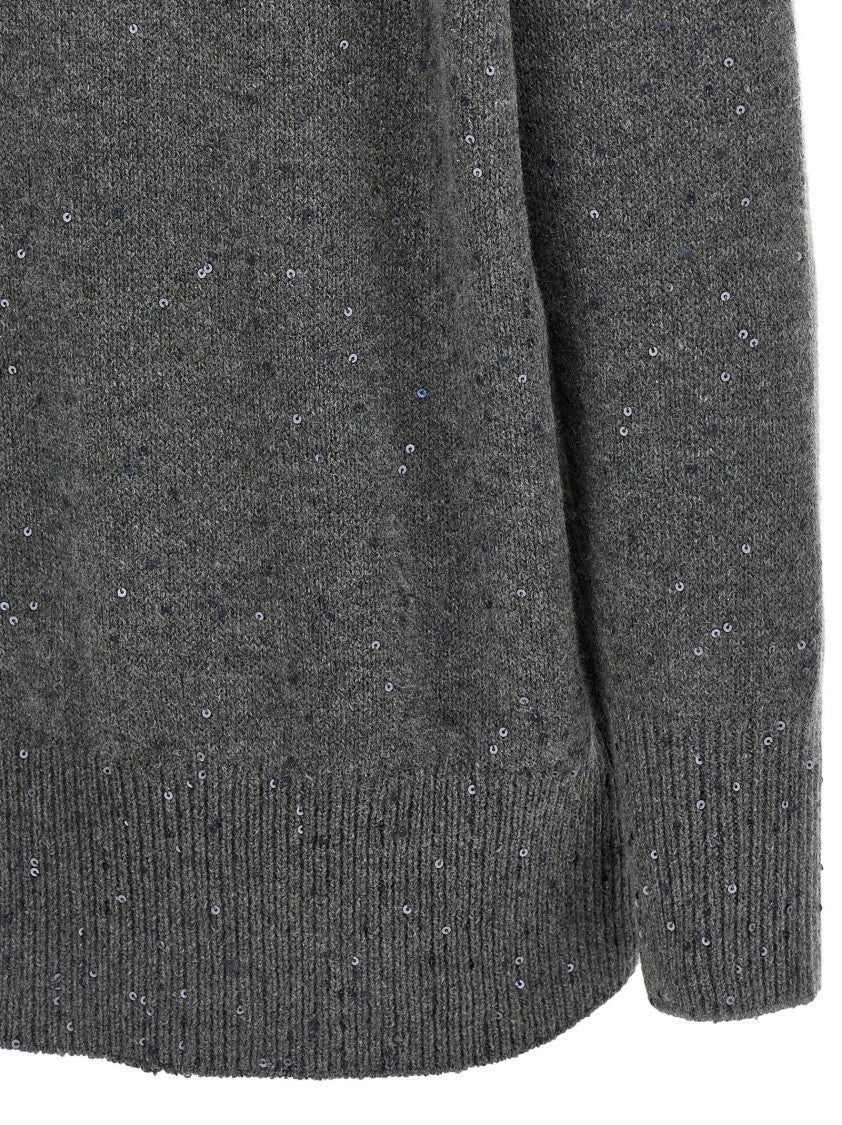 Brunello Cucinelli V-Neck Cashmere And Silk Blend Sweater
