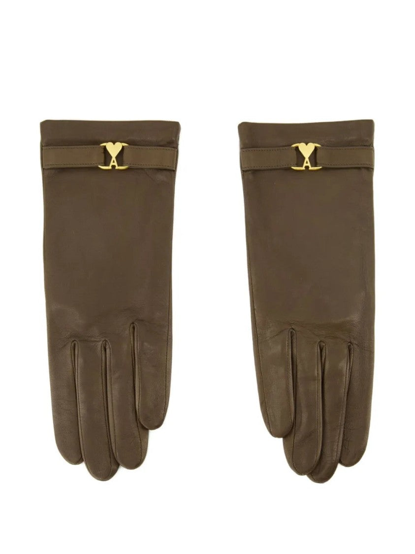 Ami Ami De Coeur Leather Gloves