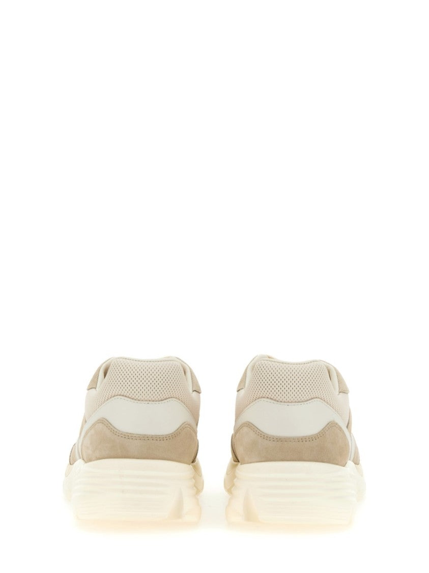 Hogan Calfskin Sneakers With Textured Upper And Sole