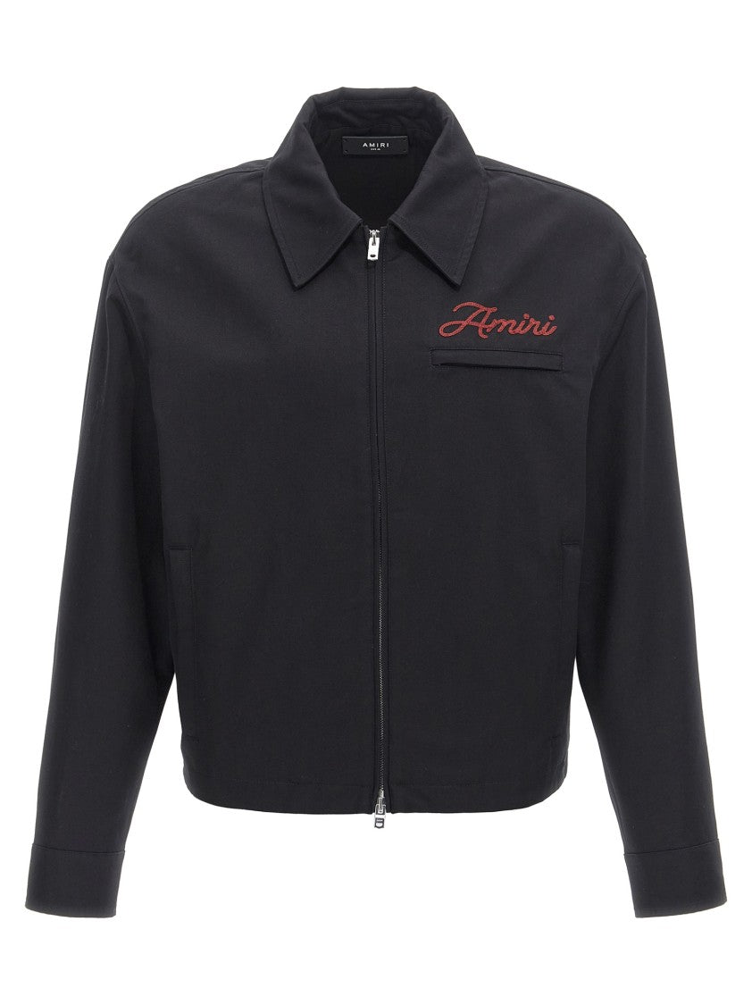 Amiri Canvas Jacket With Intricate Embroidery