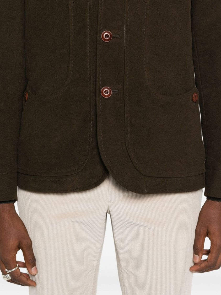 Capalbio Green Jacket With Tailored Design