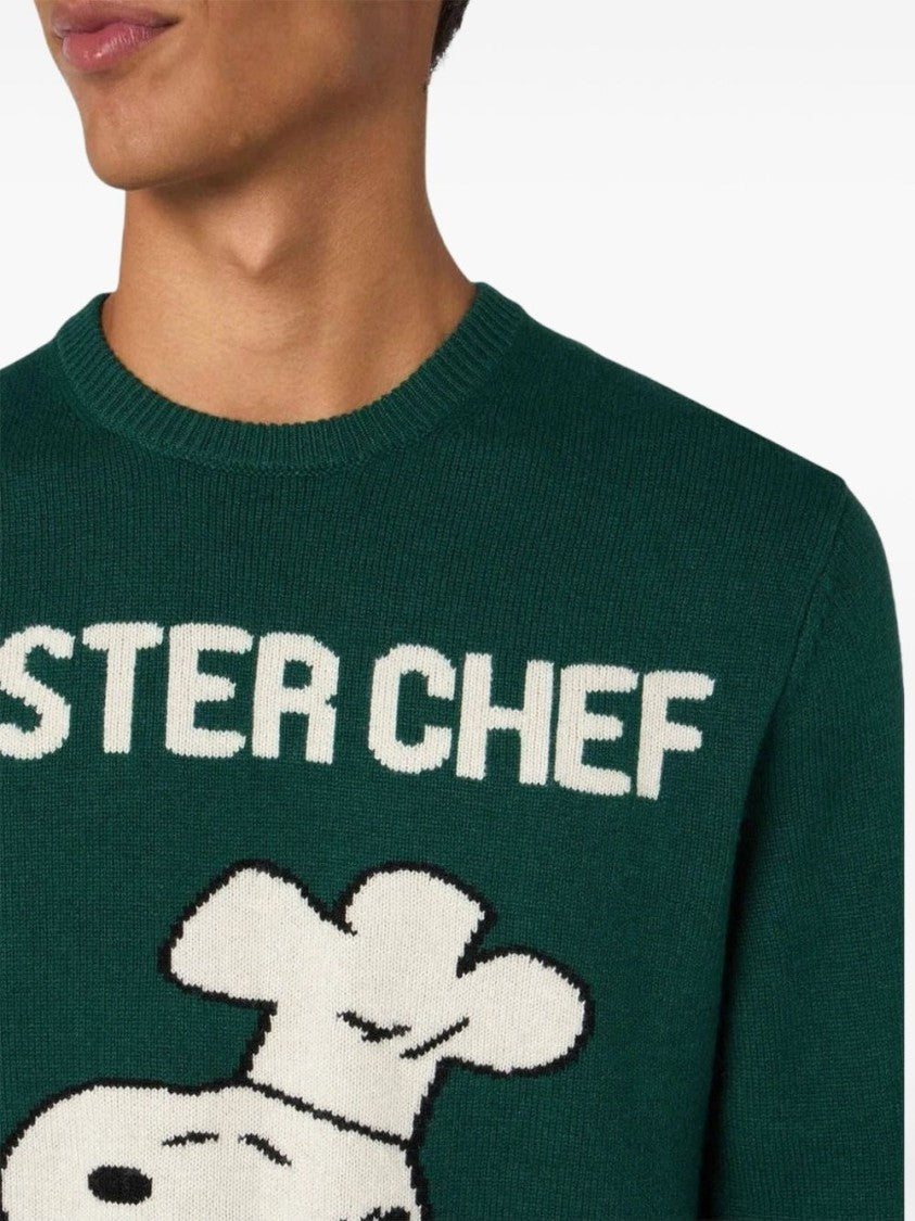 Mc2 Saint Barth Graphic Print Crew Neck Sweatshirt With Ribbed Details