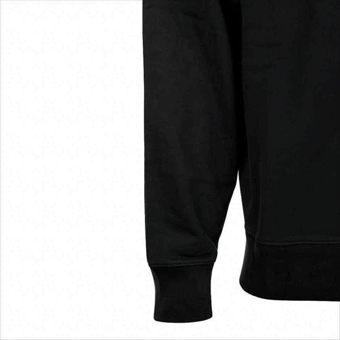 Maison Kitsuné Minimalist Black Hoodie With Embroidered Fox Logo
