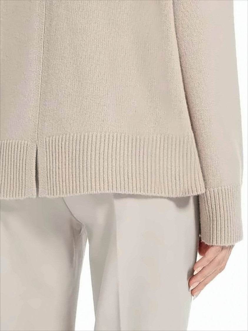 Max Mara Relaxed Knit Sweater With Ribbed Details