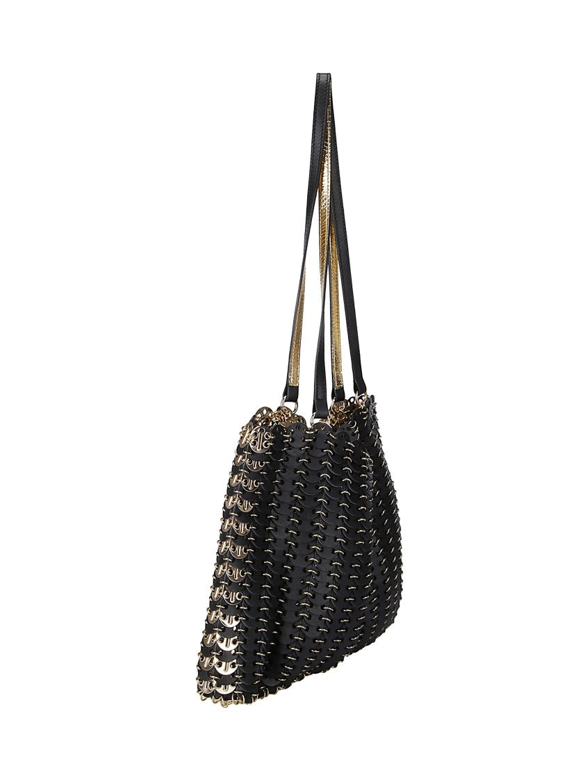 Paco Rabanne Shoulder Bag With Gold Details – Black