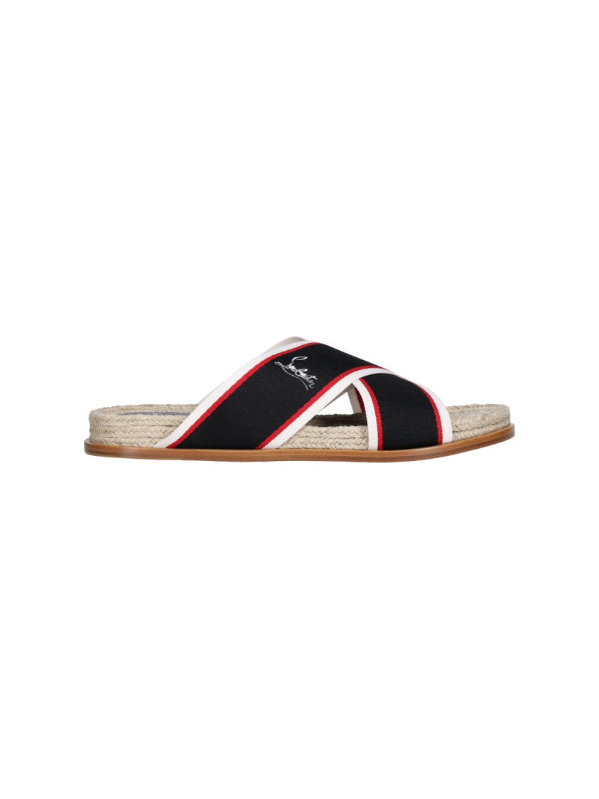 Christian Louboutin "Hot Cross" Slippers