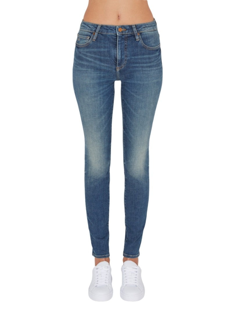 Armani Exchange Slim Fit Jeans With Stretch And Iconic Branding