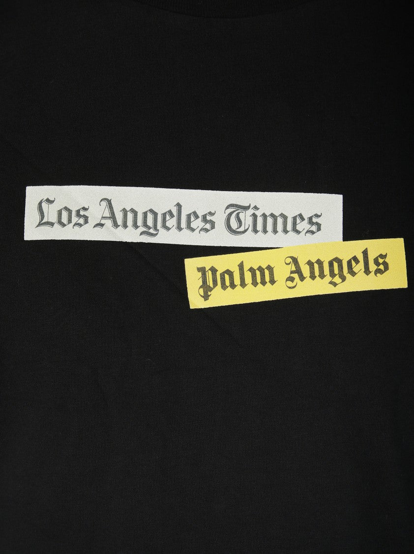 Palm Angels Plain White Crew Neck T-Shirt