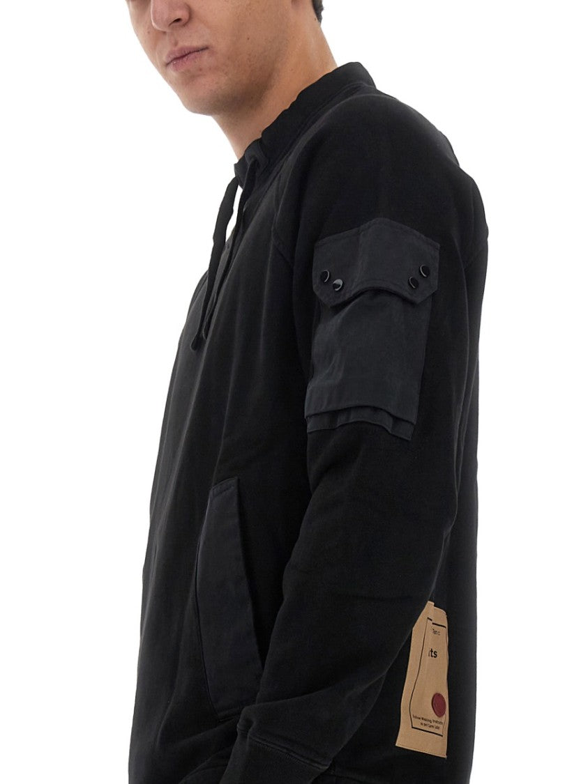 Ten C Textured Cotton Sweatshirt