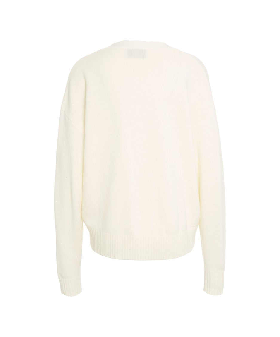 Kaos Textured Knit Cardigan With V-Neckline And Button-Down Design