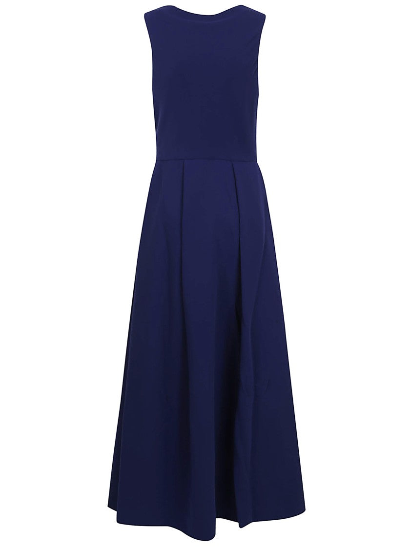 Emporio Armani Sleeveless Maxi Dress With Fitted Bodice