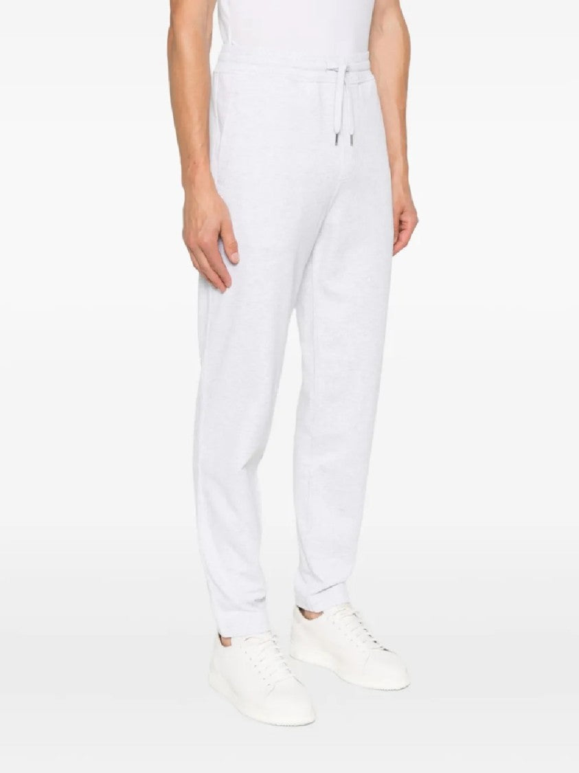 Brunello Cucinelli Relaxed Fit Cotton Blend Trousers