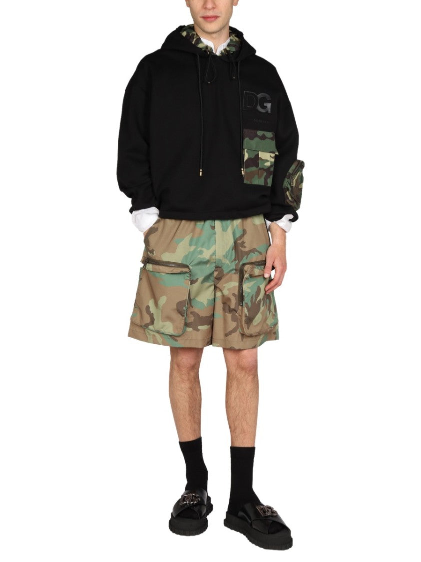 Dolce & Gabbana Sweatshirt With Camo Accents