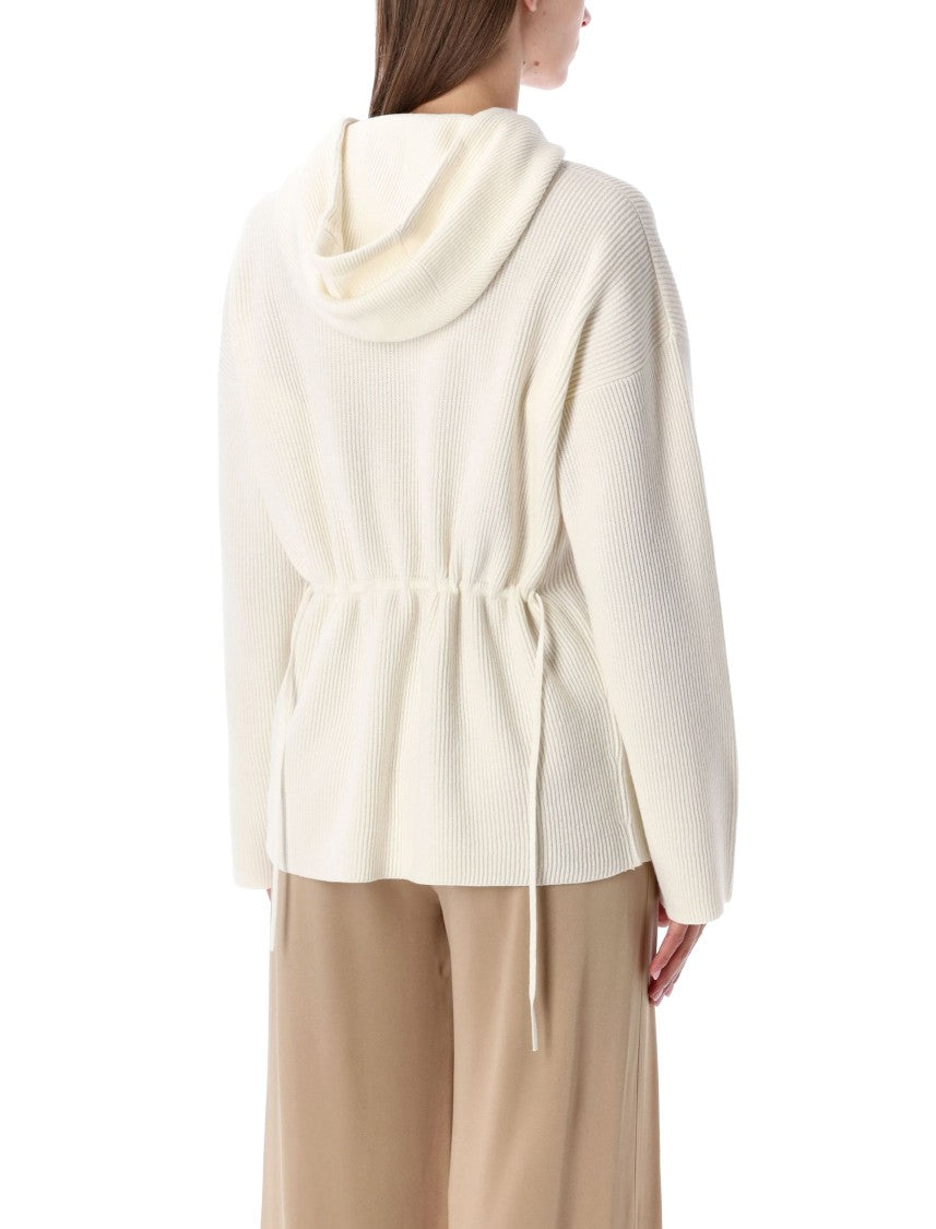 Fabiana Filippi Ribbed Knit Hooded Sweater
