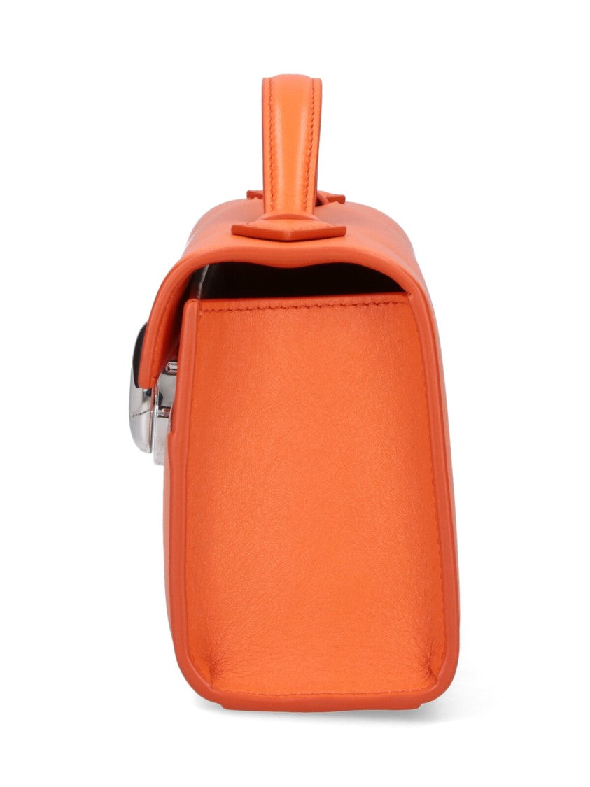 Savette Structured Handbag With Silver Clasp