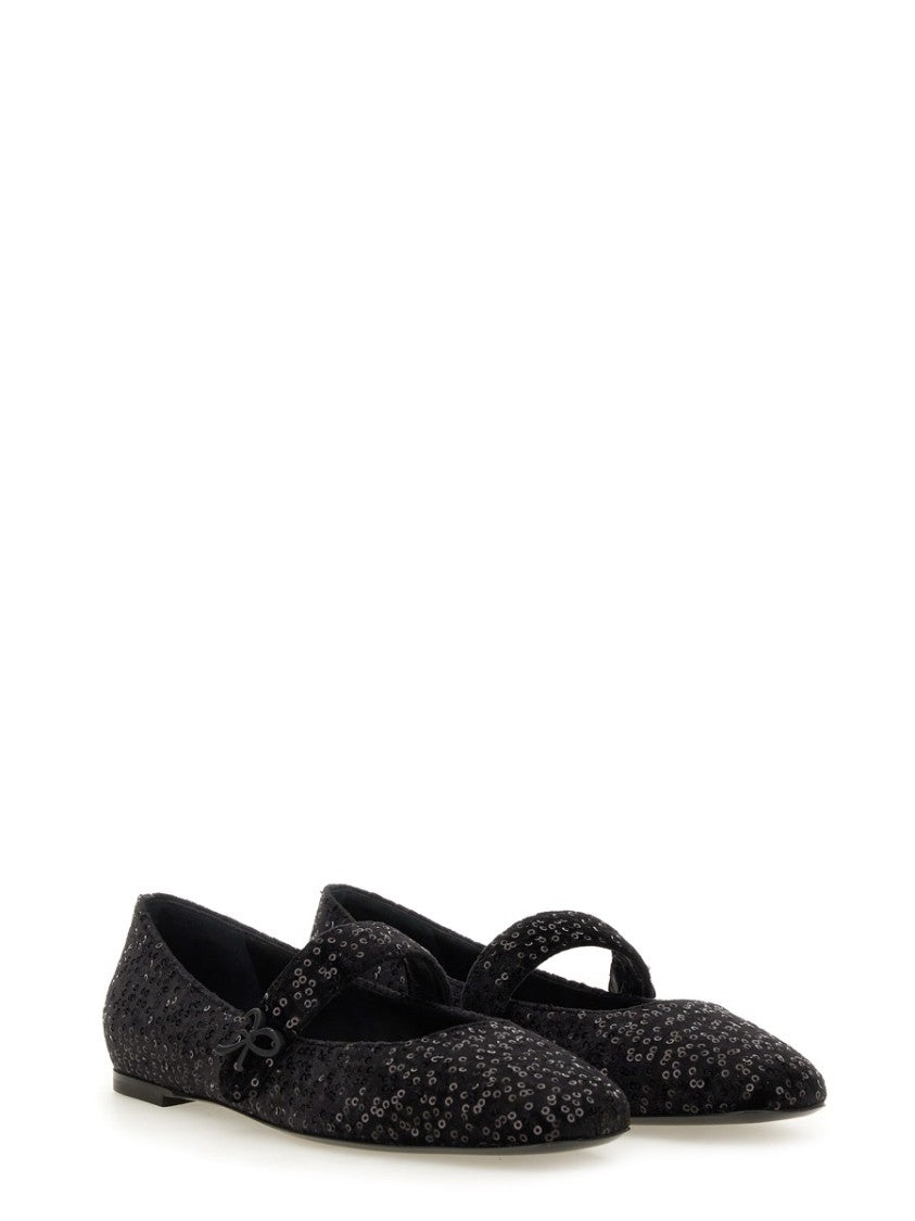 Roberto Festa Ballerina Flats With Rhinestone Detailing