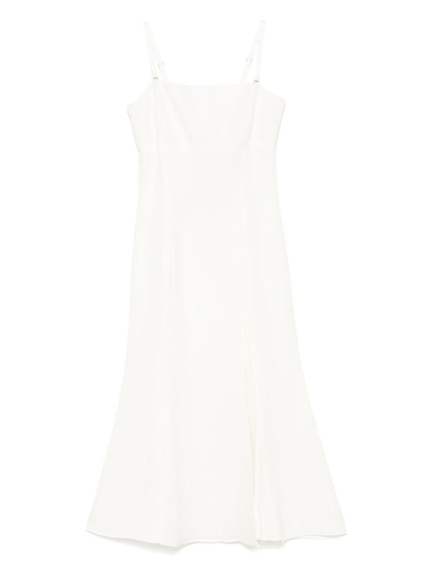 Twin-Set Midi-Length Dress With Straight Neckline