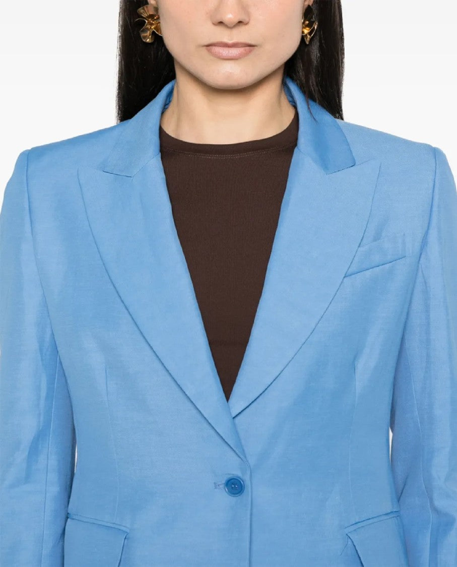 P.A.R.O.S.H. Tailored Single-Breasted Blazer With Notched Lapel