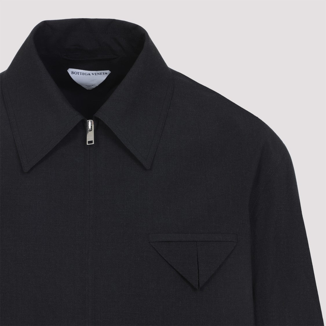Bottega Veneta Kimono Blouson Grey Wool Jacket