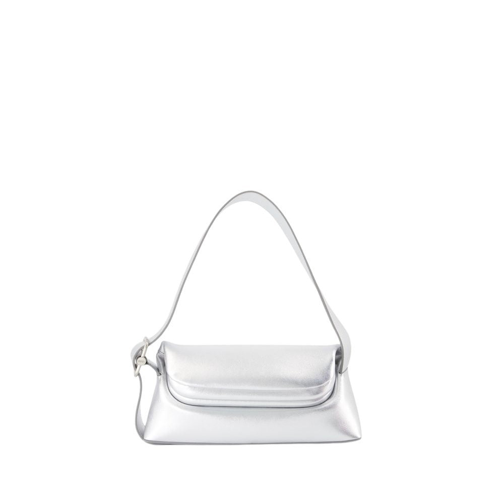 Osoi Folder Brot Shoulder Bag - Leather - Silver