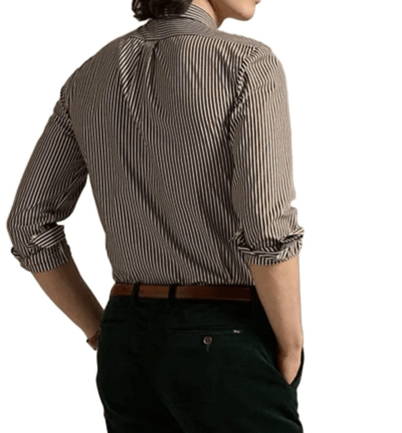 Polo Ralph Lauren Button-Down Stripe Pattern Cotton Shirt