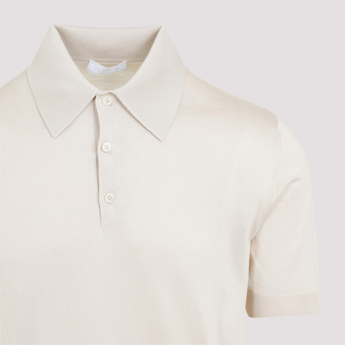 Prada Beige Silk Polo