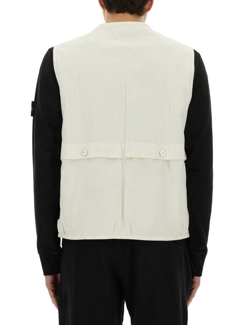 Stone Island Vests With Logo
