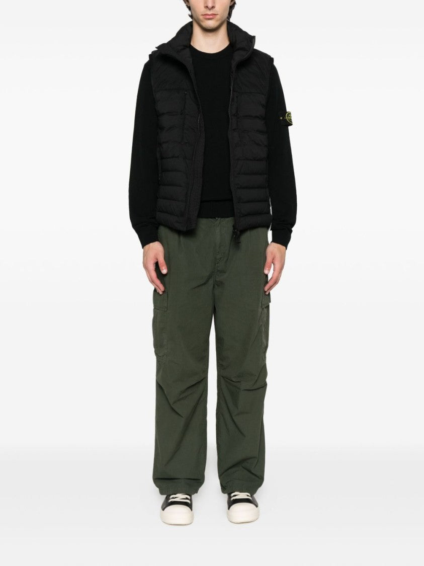 Stone Island Refined Crew Neck Black Knit Sweater