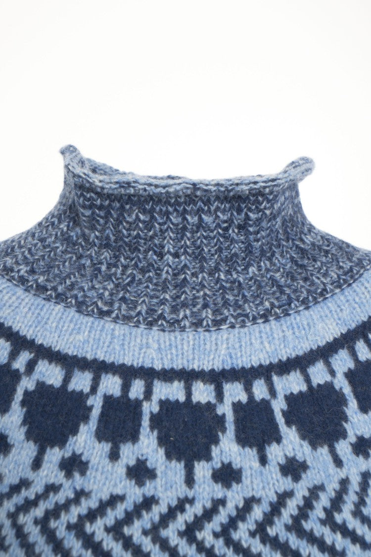 Baum Und Pferdgarten Oversized Norwegian Sweater With Classic High Collar