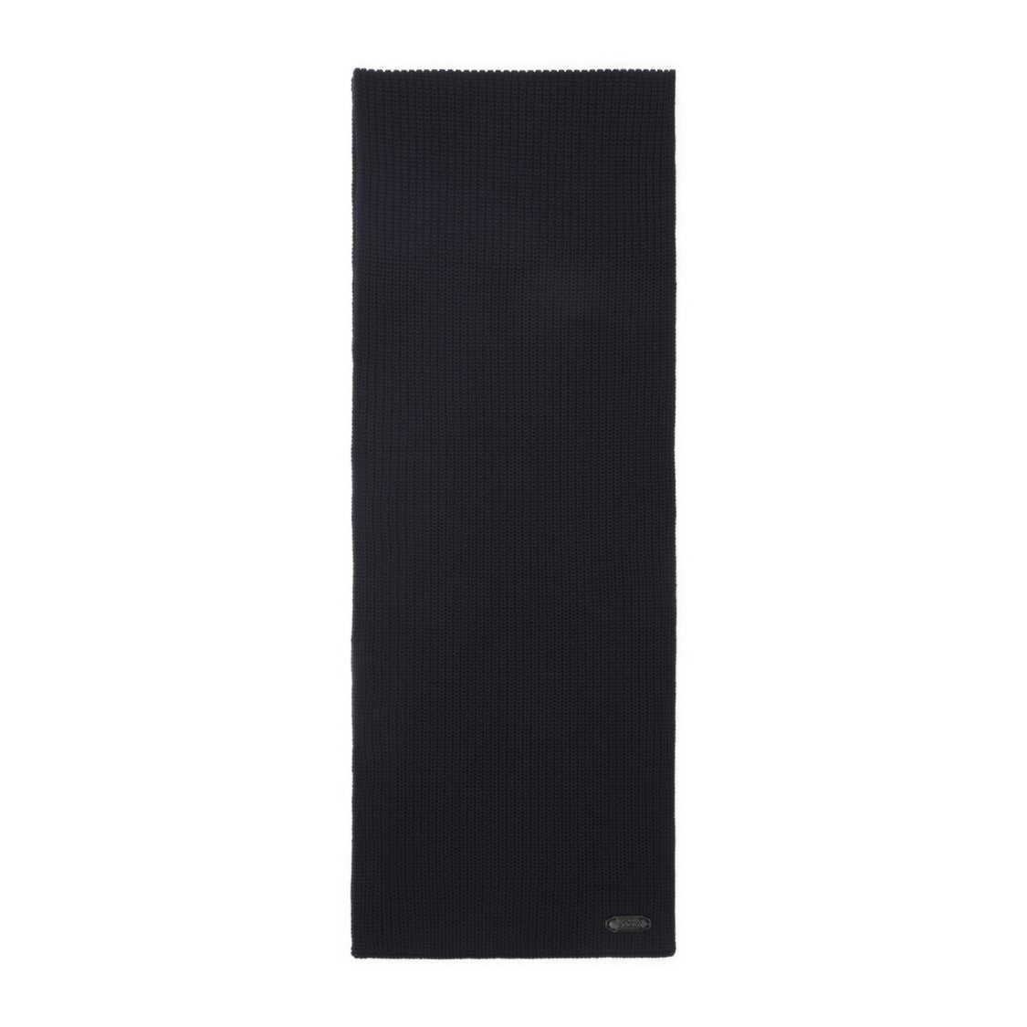 Brioni Midnight Blue Wool Knit Scarf