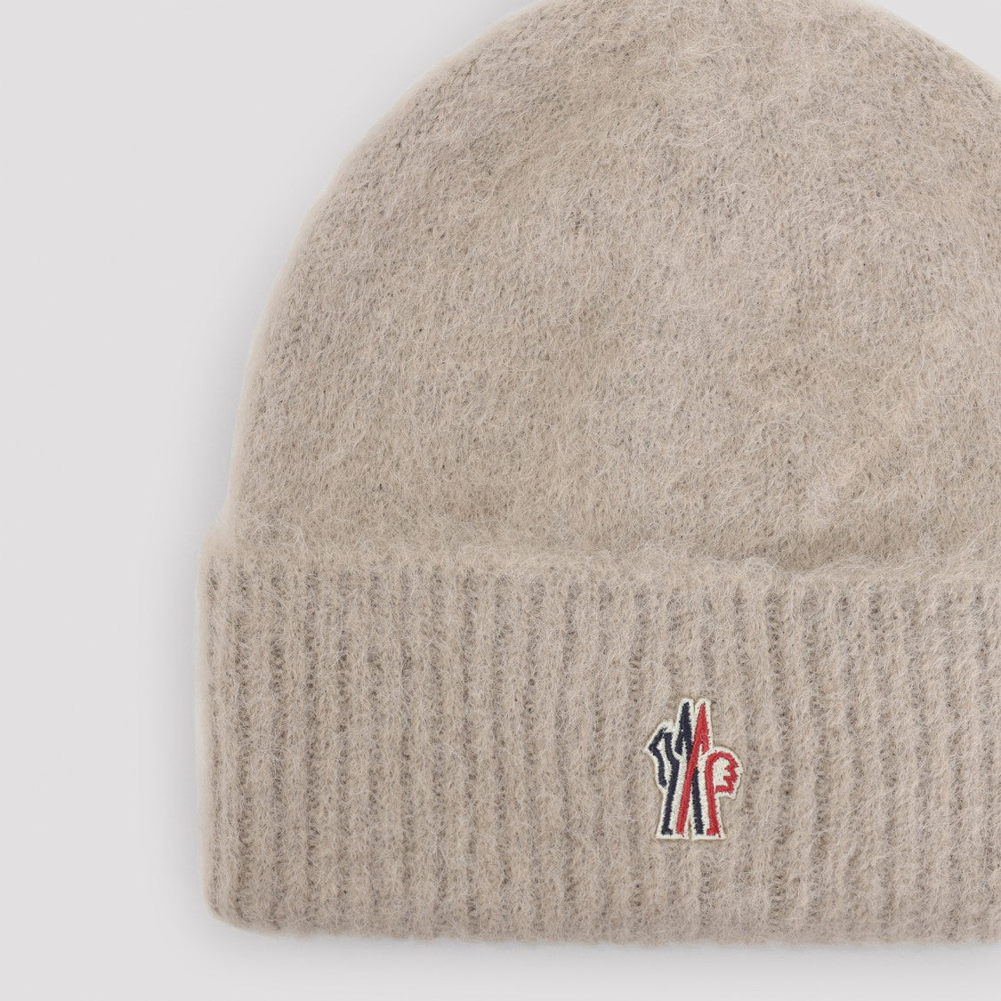Moncler Grenoble Fluffy Knit Alpaca Blend Hat With Ribbed Hem