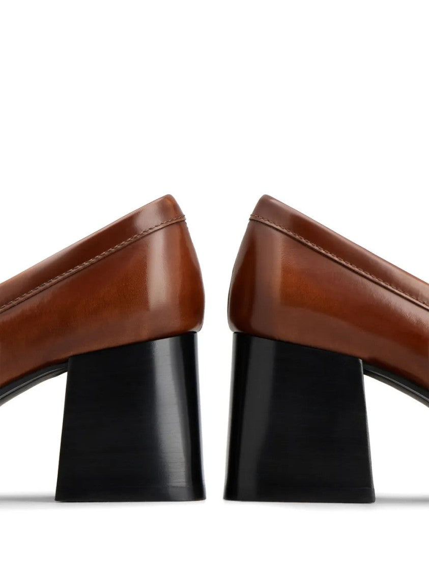 Tod's Brown Cow Leather Loafers