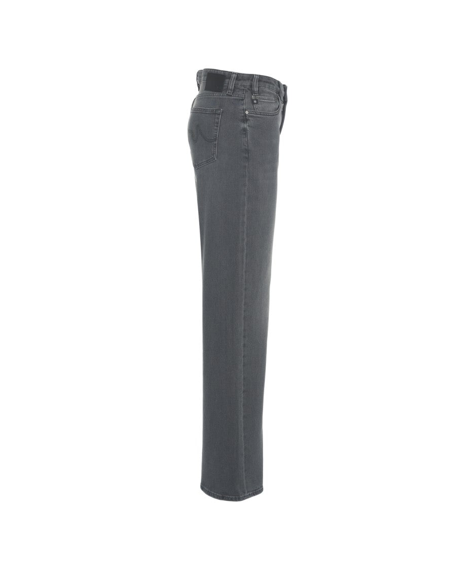 Ag Jeans Straight Leg High-Waisted Jeans