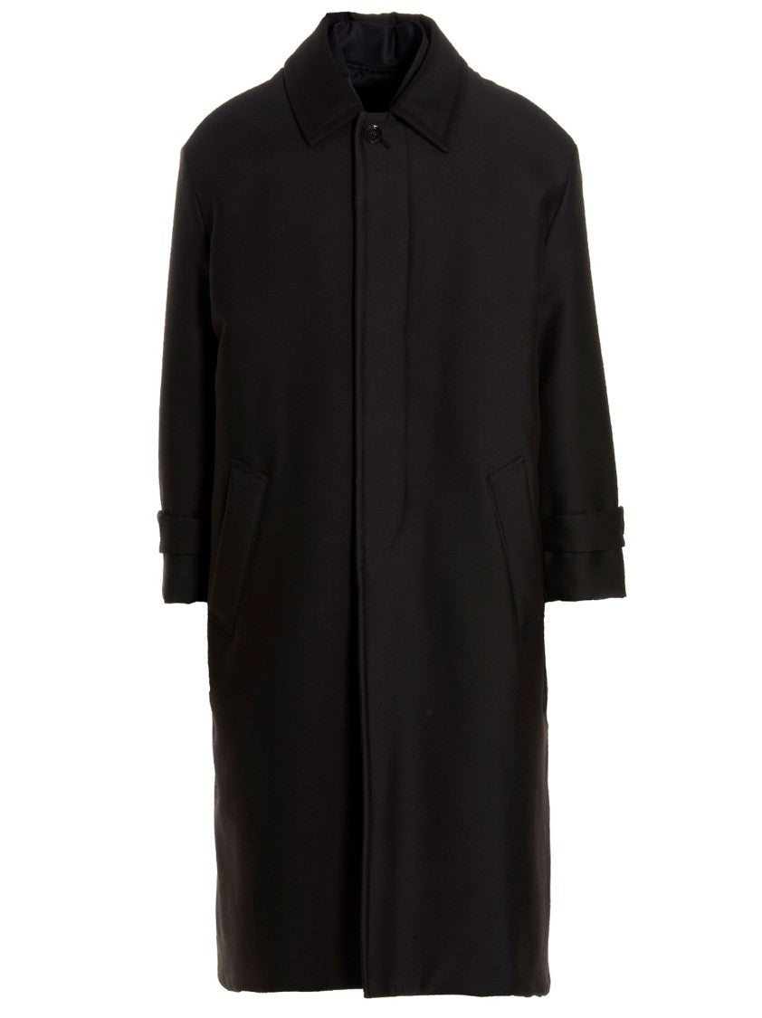 Valentino Garavani Pink Pp Collection Reversible Long Coat