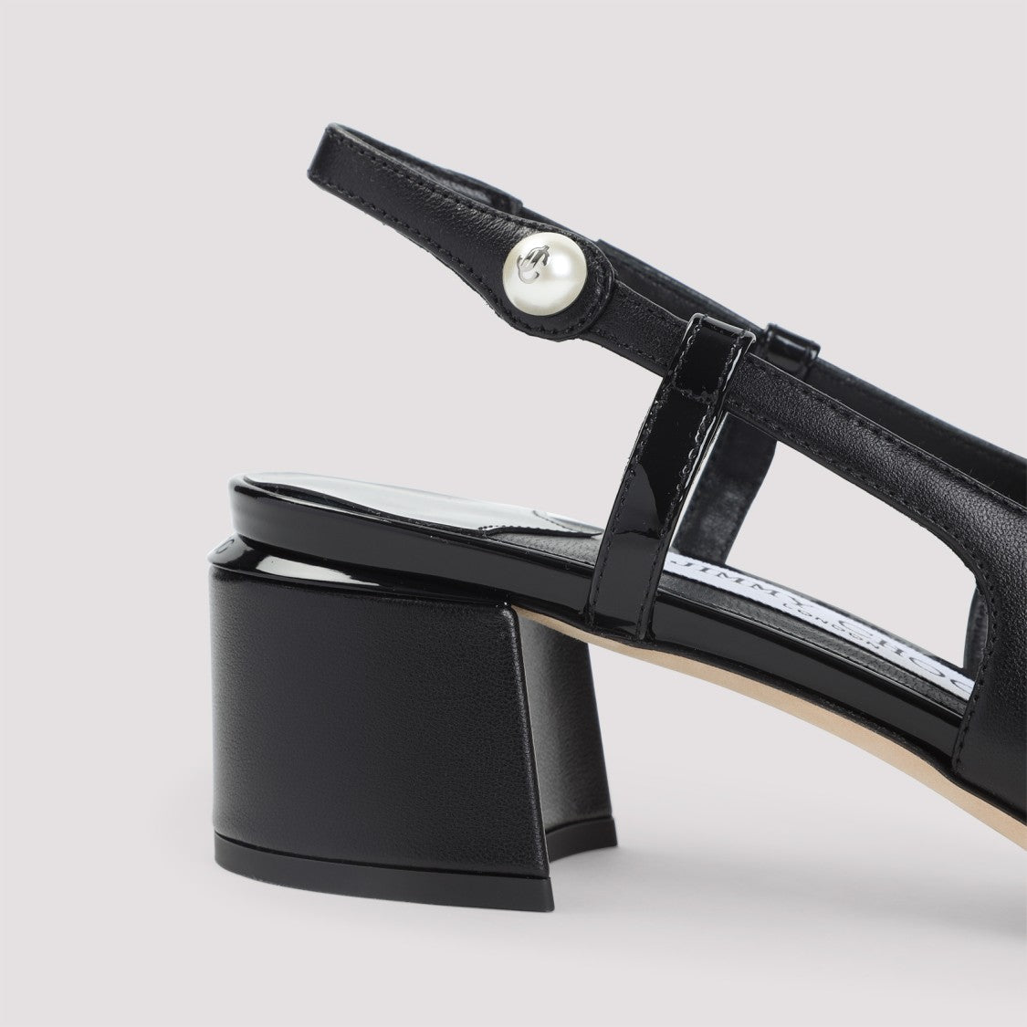 Jimmy Choo Black Patent Nappa Leather Elisa Sb 45 Pumps