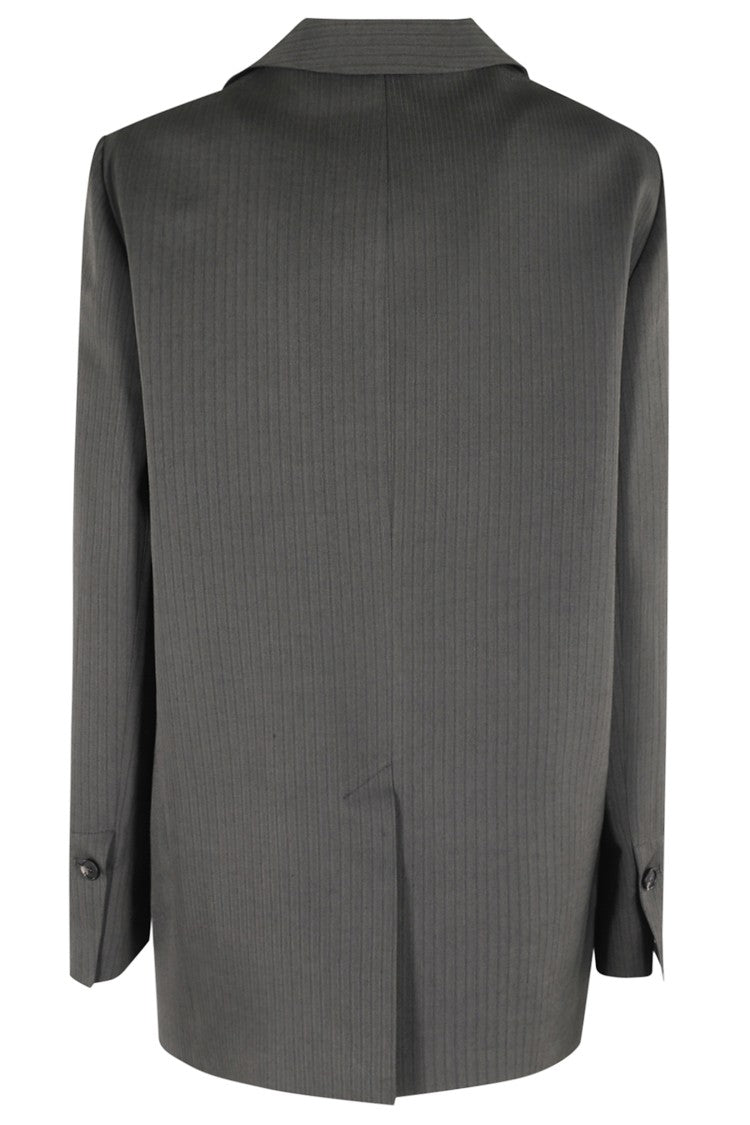 Tela Tailored Pencil Blazer With Subtle Pinstripe