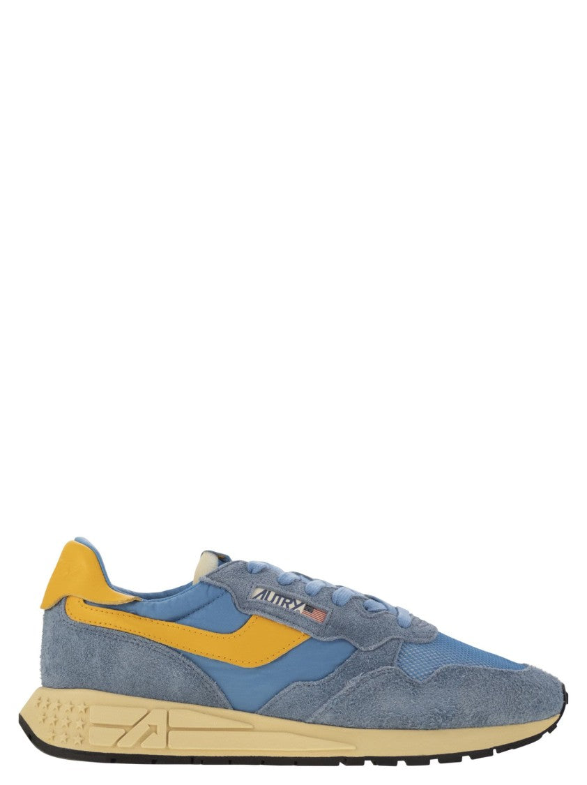Autry Reelwind - Suede And Technical Textile Trainer
