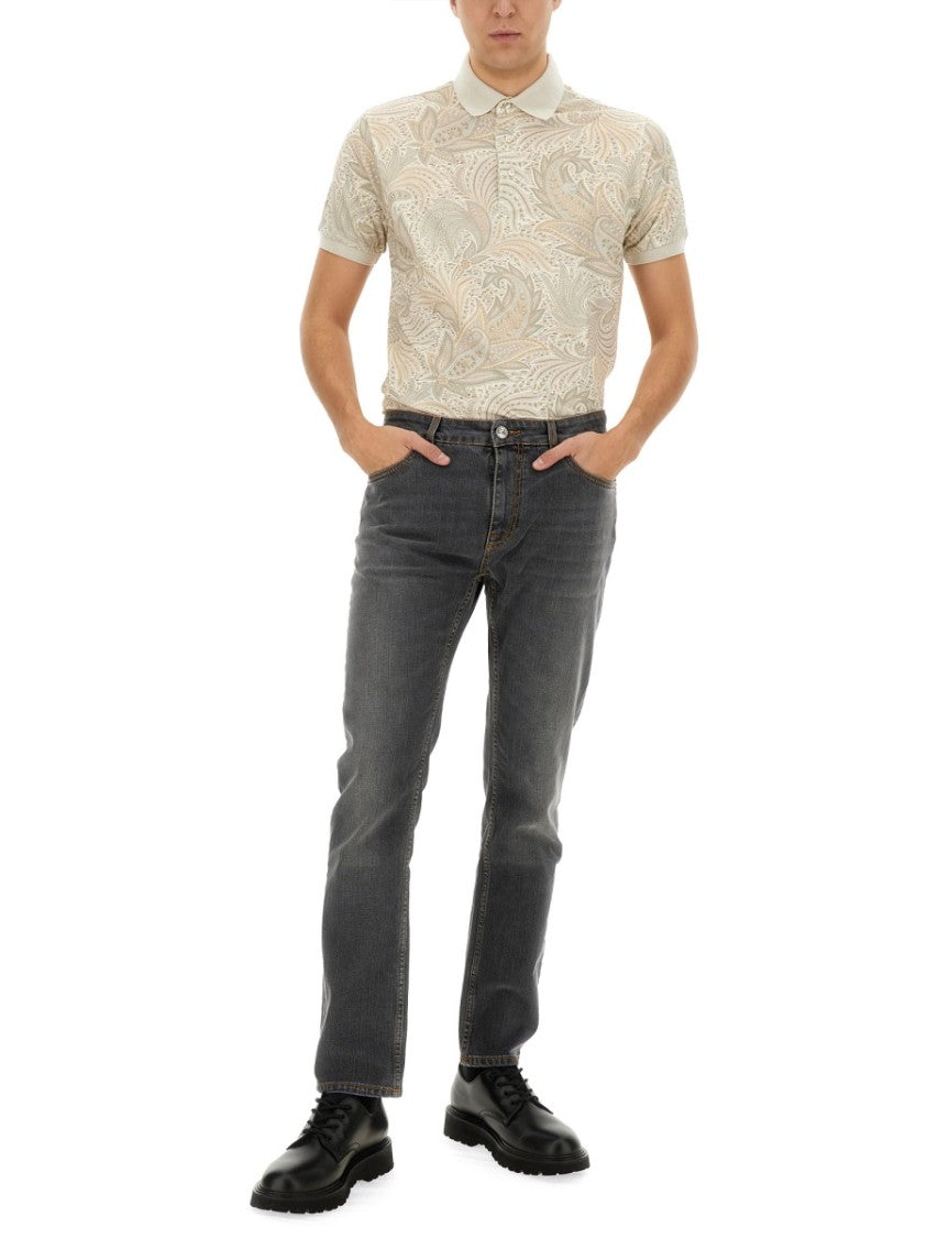 Etro Polo Shirt With Paisley Print